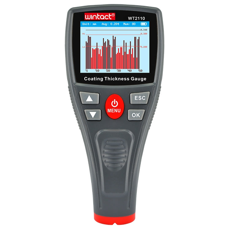 Misuratore di spessore del rivestimento con display a colori Wintact WT2110, WT2110 Misuratore di spessore del rivestimento con display a colori Wintact WT2110, WT2110
